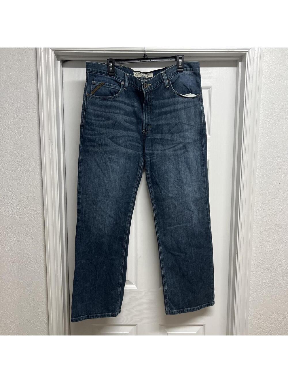 Ariat Legacy M4 Relaxed Bootcut Jeans Fits 40X29 Cowboy Western Whisker